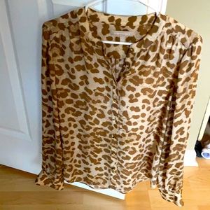 Animal print blouse